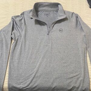 Vineyard Vines Light Gray Quarter-Zip Pullover
